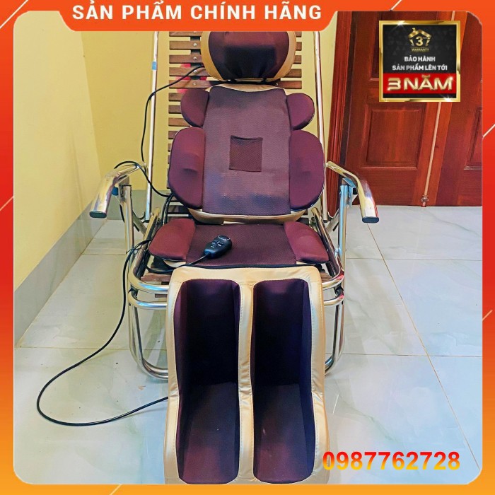 Ghế massage toàn thân hồng ngoại ghê mát xa hỗ trợ trị liệu masage 3d các vùng cơ bản -  Bảo hành 3 năm