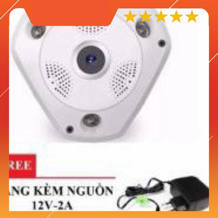 XẢ KHO - BÁN VỐN Camera IP VR Cam Giám Sát 360 Độ + Tặng Kèm Nguồn 12V-2A - BBL01 KJGHFUROT9578