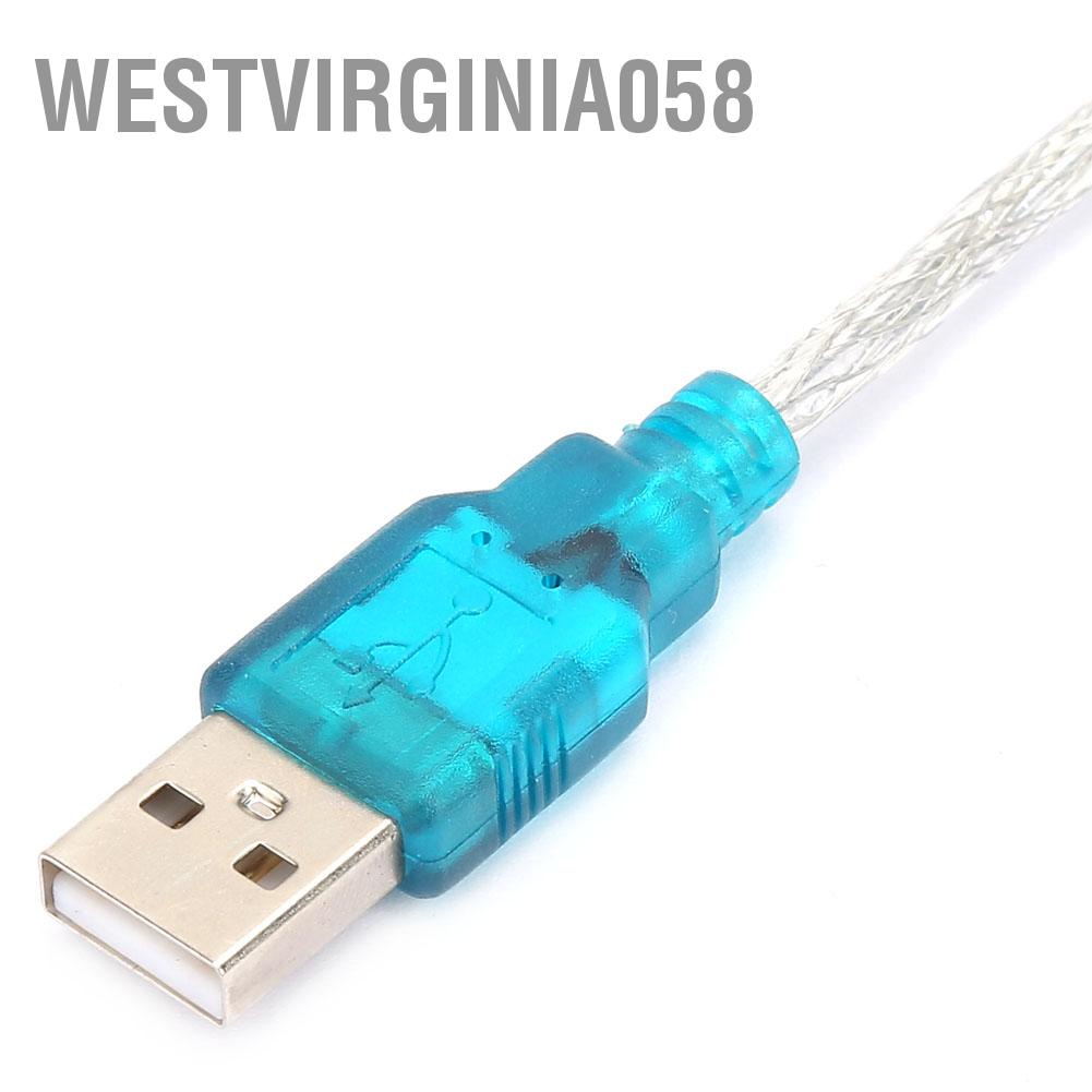 Bộ 2 Dây Cáp Chuyển Đổi Westvirginia058 HL-340 USB Sang RS232 9 Pin