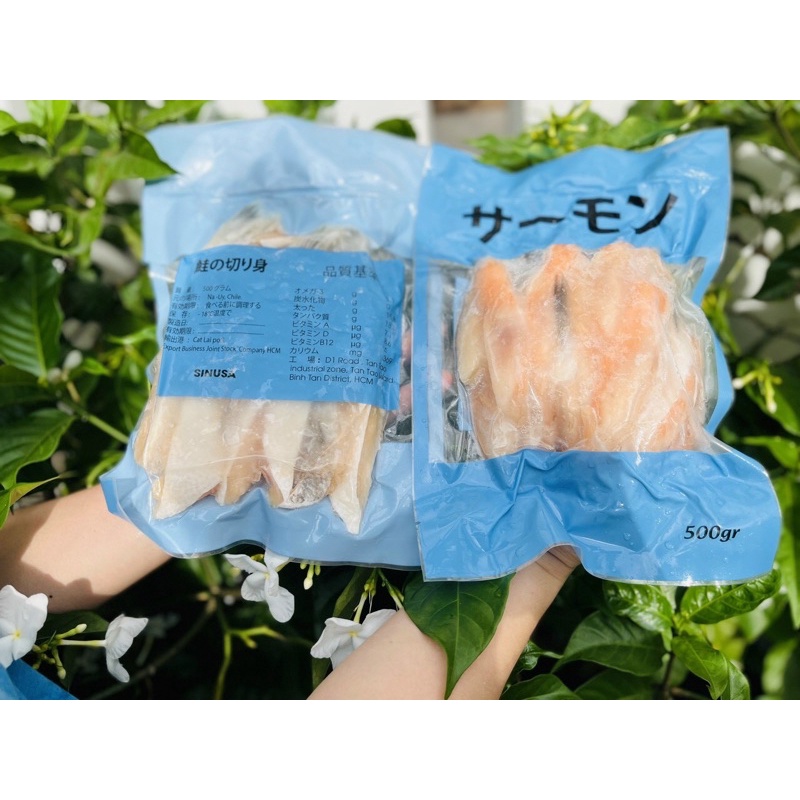 [HỎA TỐC] Vây cá hồi tươi ngon bổ dưỡng nướng muối ớt sa tế 500g