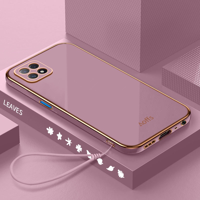 Ốp điện thoại QIANZI màu trơn thời trang sang trọng cho Samsung A71 4G A51 4G A750 A7 2018 A23 M32 4G A51