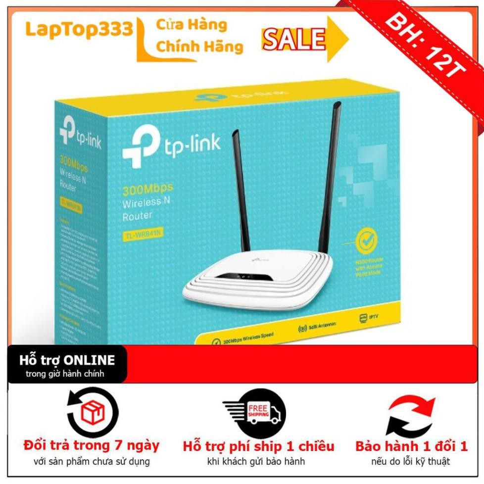 [BH12TH] Bộ Phát Wifi TPLINK WR 840N 300Mbps V14.0 BH Chính Hãng 24 Tháng