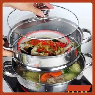 [Giá Hủy Diệt] Nồi Hấp Inox Đa Năng 2 Tầng