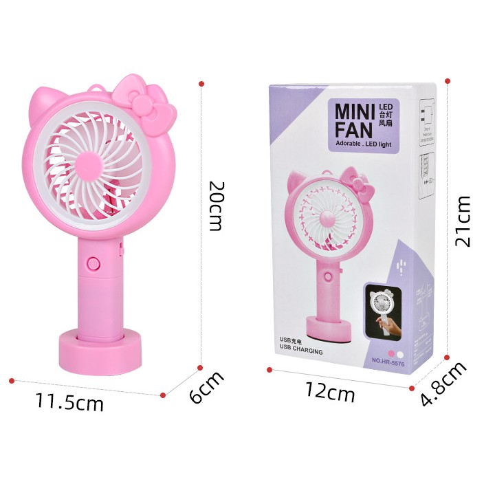 Quạt Cầm Tay Hình Thú Cưng ( Quạt Mini Thú Cưng ) – Có Đèn LED , Pin Dùng 4h Liên Tục 2020 | BigBuy360 - bigbuy360.vn