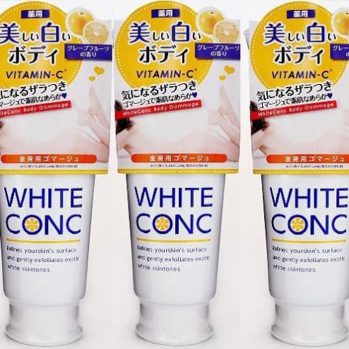 Tẩy Tế Bào Chết Dưỡng Trắng Da White ConC 180g - Nhật Bản