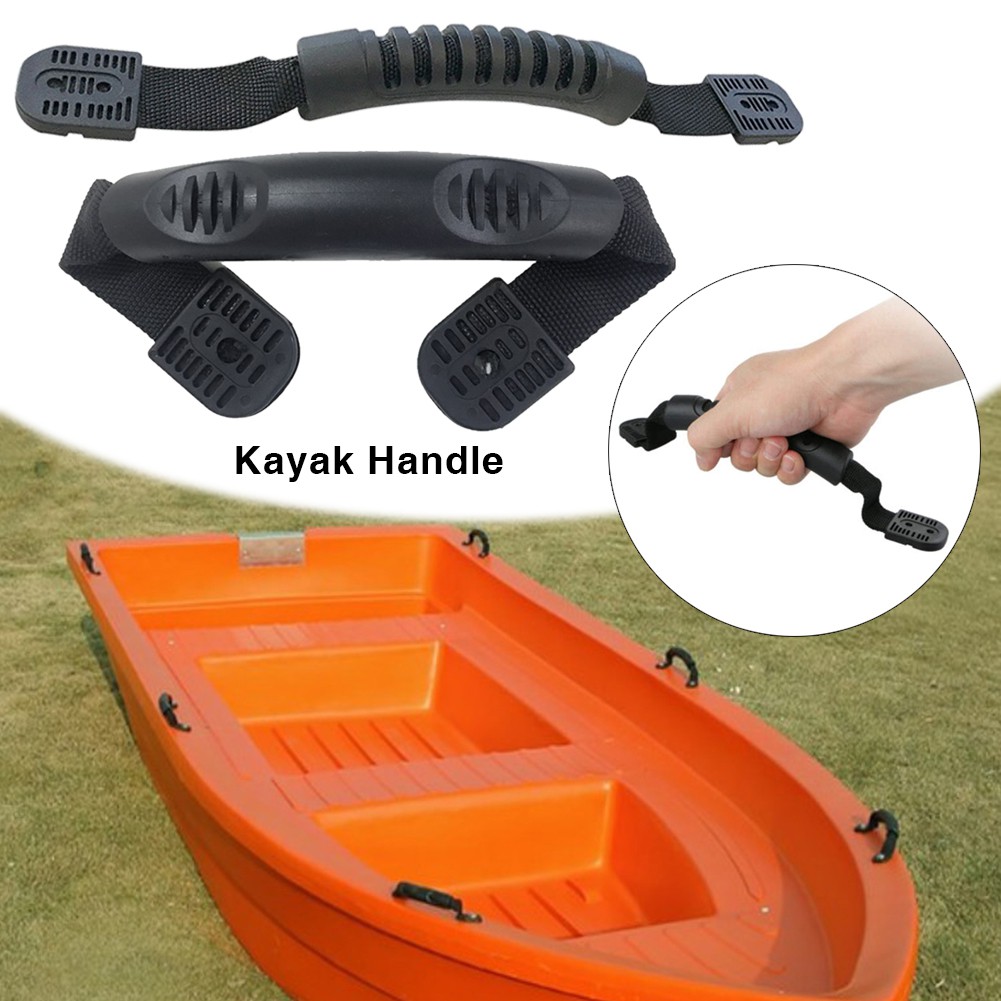 FengciSturdy Nhựa Thuyền Tay Cầm Cao Su PVC Thoải Mái Kayak Mang Theo Tay Cầm DIY Du Thuyền Canoe Ph