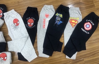 Quần cotton bé trai combo 4c