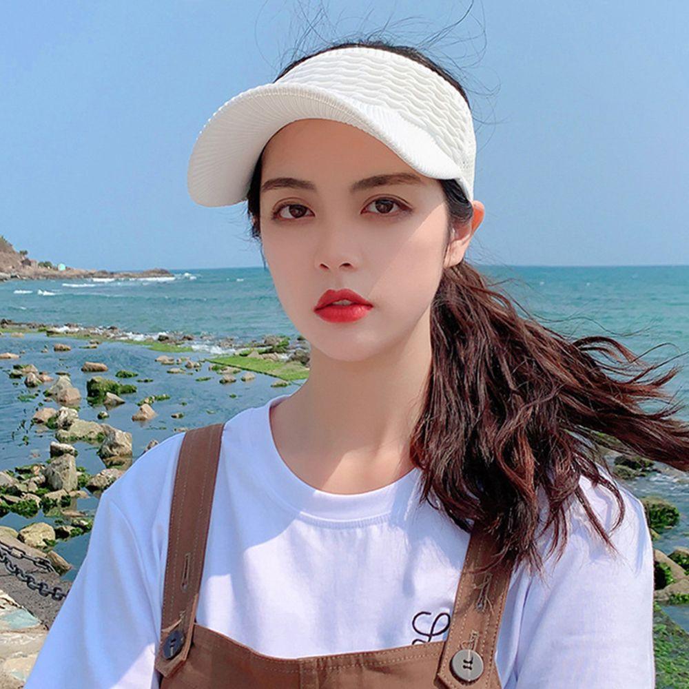 EXPEN Mũ Lưỡi Trai Chất Liệu Polyester Chống Tia UV Phong Cách Hàn Quốc Độc Đáo Thời Trang Cho Nữ