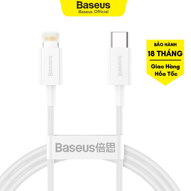 Dây sạc nhanh Baseus Superior C to L 20w, Truyền dữ liệu tốc độ cao 480mbps - Baseus bảo hành 18 tháng