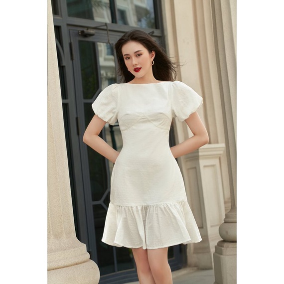 OLV - Đầm Snowy Puff Sleeve Dress