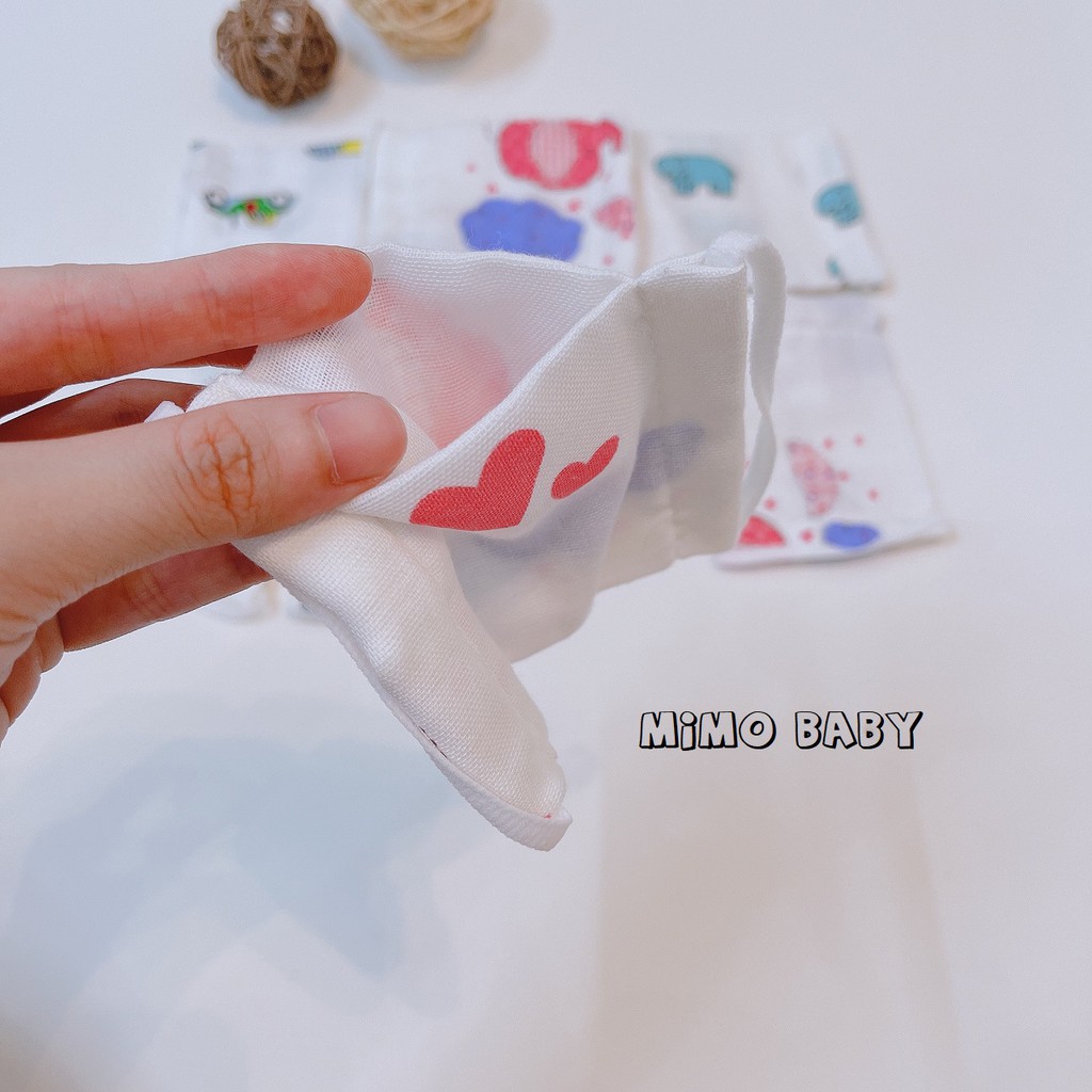Khẩu trang xô 4 lớp xuất nhật Mimo Baby cho bé 0-4 tuổi | BigBuy360 - bigbuy360.vn