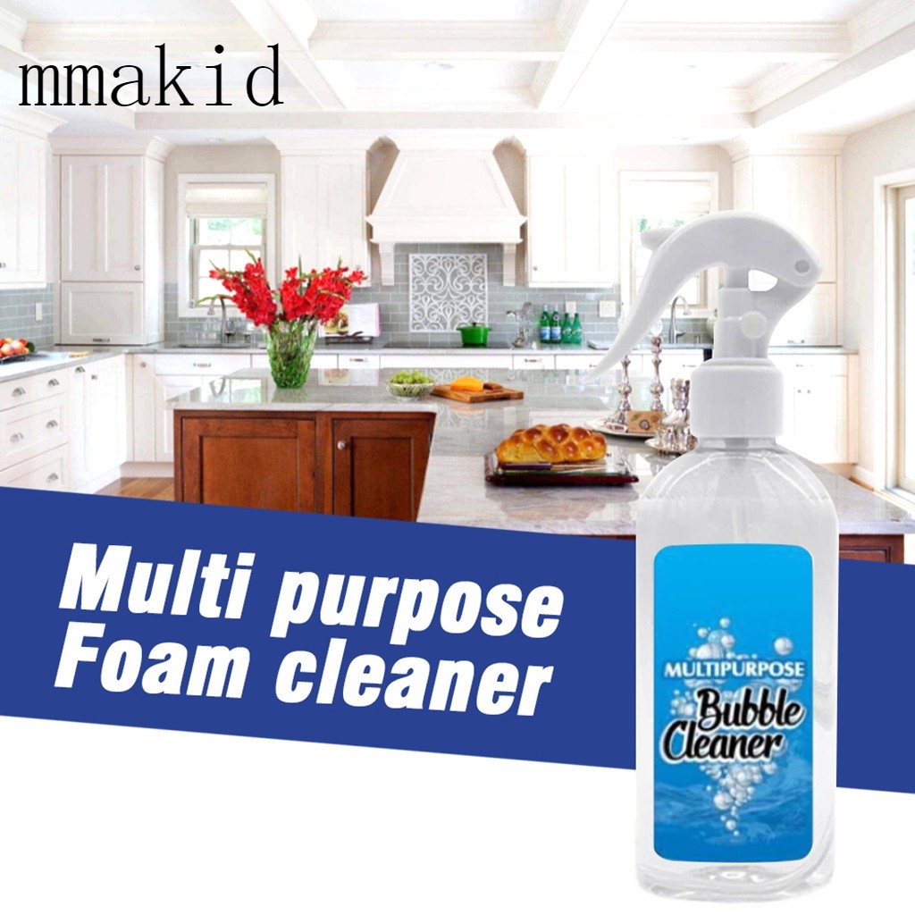❦mmakid❦Kitchen Grease Cleaner Multi-Purpose Foam Cleaner All-Purpose Bubble Cleaner