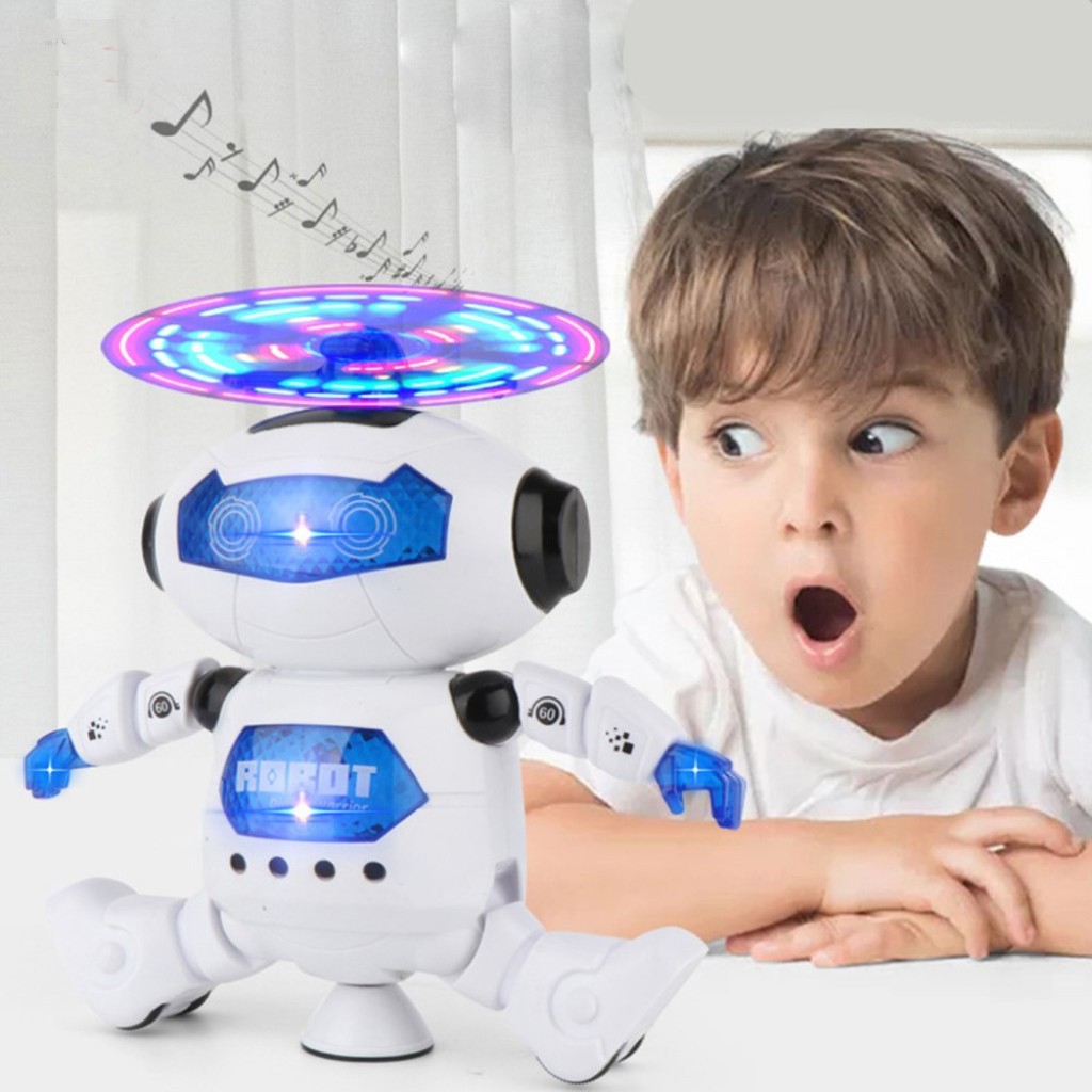Robot nhảy múa 360 độ cao cấp siêu dễ thương dành cho bé có tặng kèm pin