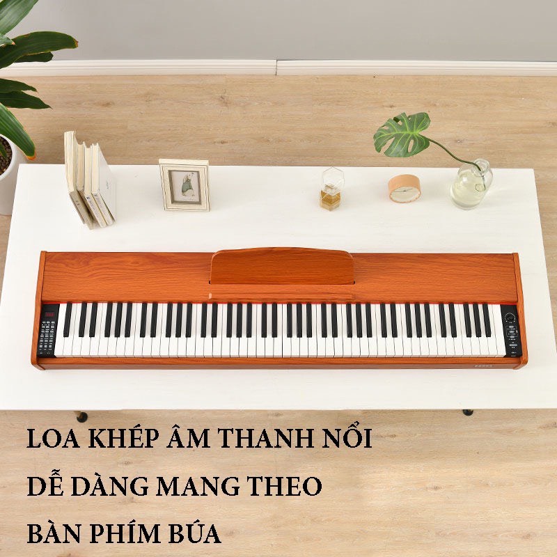 Đàn Piano gỗ, đàn Organ điện tử 88 phím, âm thanh siêu trong, thiết kế hiện đại, dễ dàng di chuyển mang theo