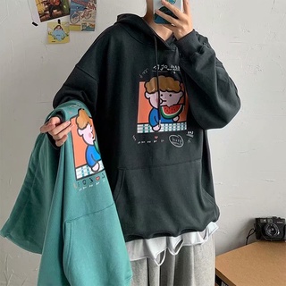 Áo sweater nam nu cổ tròn form rộng