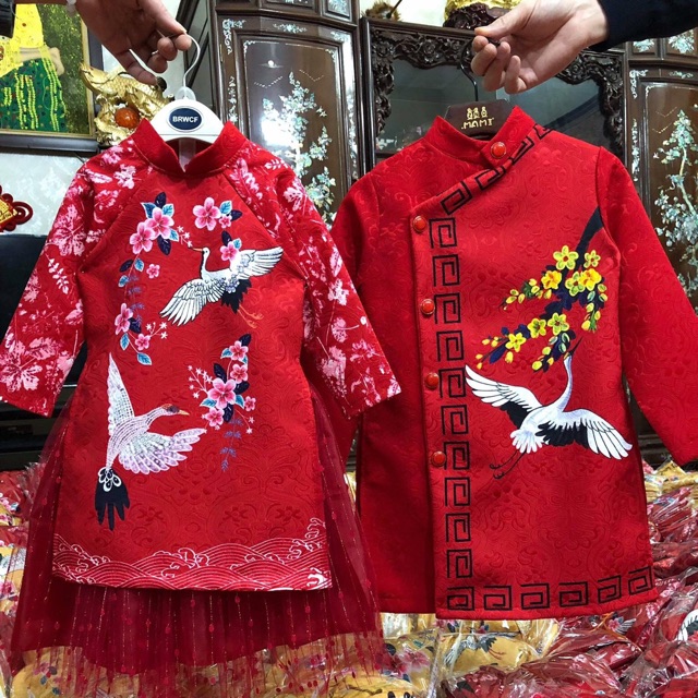 Áo dài bé trai gái