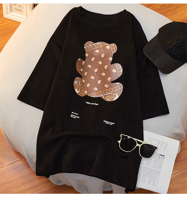 NRVP Áo thun cổ tròn tay lửng thời trang 2021 dành cho nữ