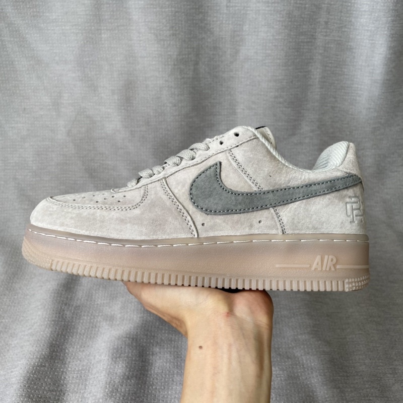 Af1 xám đế nâu hàng cao cấp, giày thể thao sneaker nam nữ full box bill, ảnh thật shop chụp