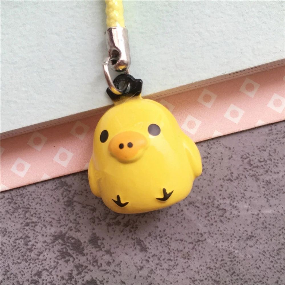 Dây đeo điện thoại di động họa tiết hoạt hình mèo may mắn gắn chuông dễ thương DIY