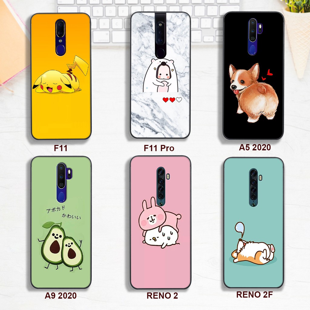 Ốp Oppo in hình QUẢ BƠ ĐÁNG YÊU cho máyOPPO F11-F11PRO - A5/A9 2020 - RENO 2/2F