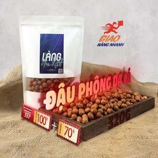Đậu phộng da cá tỏi ớt 320g Làng Ăn Vặt đậu phọng rang loại 1 ăn vặt ngon bổ rẻ