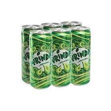 Lốc 6 lon Mirinda Bạc Hà Xanh Thai Lan vị soda kem