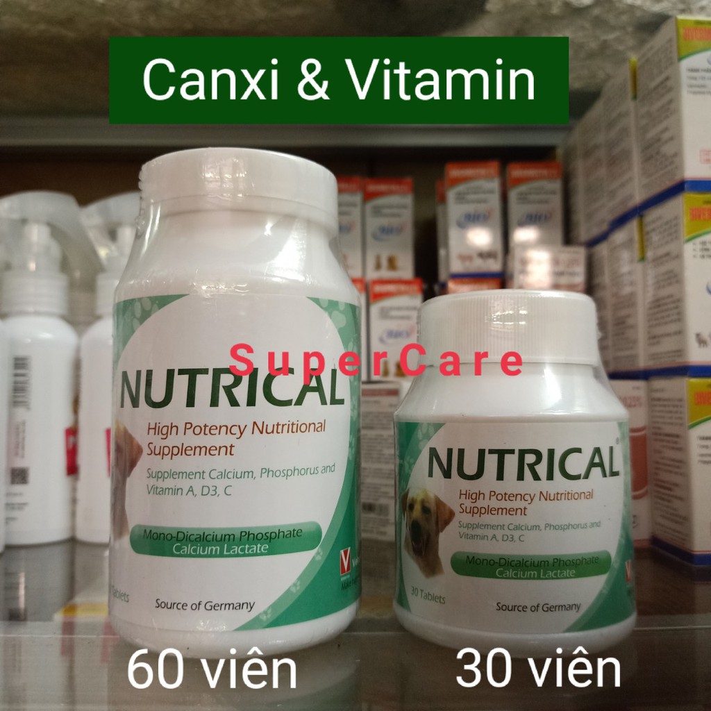 Nutrical -Viên Canxi&amp; Vitamin - Đặc Biệt Cho Chó Con&amp; Mèo Con Xương Khoẻ , Ăn Ngon Miệng