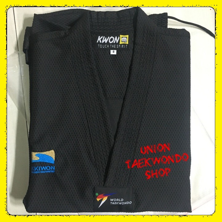 Võ Phục Taekwondo Kukkiwon Kim Cương ĐEN x UnionTaekwondoSHOP