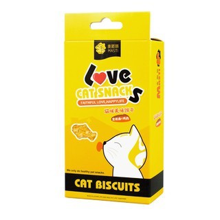 Thức ăn vặt cho chó mèo bánh quy Masti Love hình cá -100g CSP60