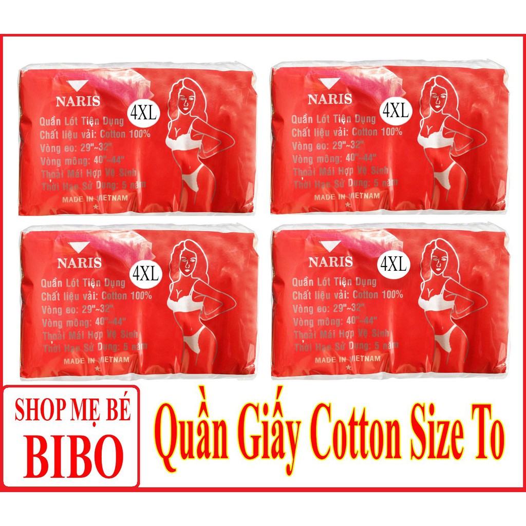 Túi 6 Chiếc Quần Lót Giấy Size Đại Quần Lót Giấy Cho Mẹ Sau Sinh Chất Vải Cotton