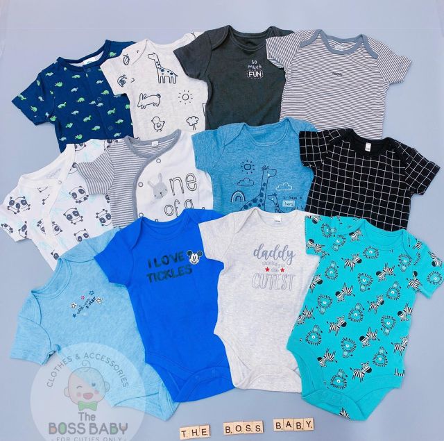 Bodysuit bé trai bé gái trộn hãng size 0-24m