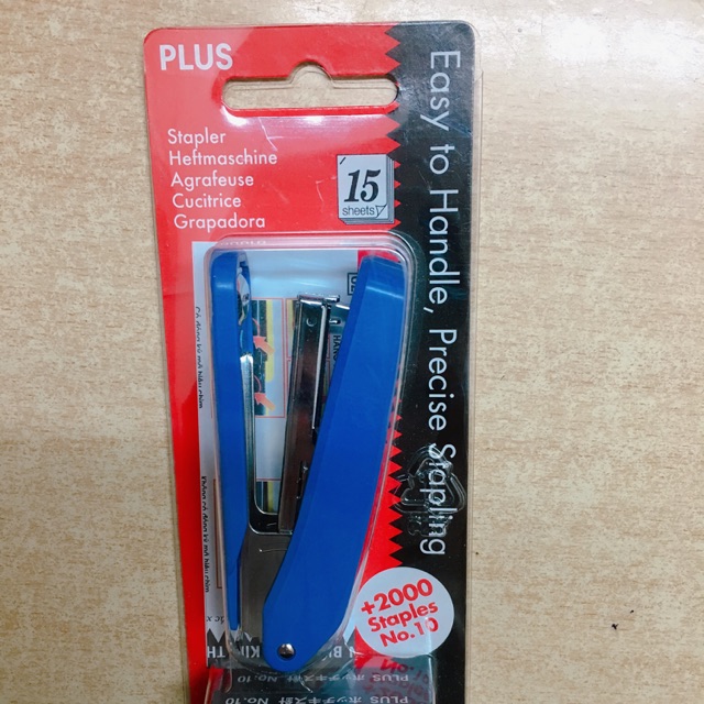 [Rẻ vô địch] Bấm ghim Plus nhiều màu kèm 2 hộp đạn ghim Plus số 10