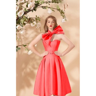 Đầm dự tiệc xếp ly tùng váy TRIPBLE T DRESS kèm phụ kiện phối dc 2-3 kiểu váy - size M/L (kèm ảnh/video thật) MS321V