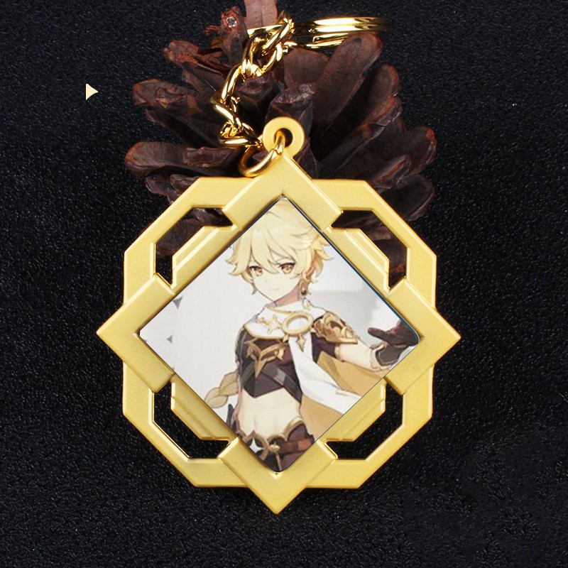 Móc khóa kim loại nhân vật GENSHIN IMPACT Thành Phố LIYUE game anime chibi xinh xắn