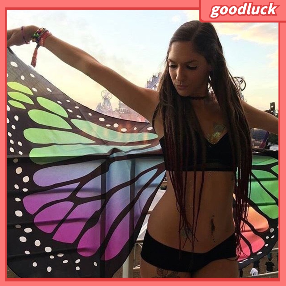 Khăn choàng hình cánh bướm nhiều màu độc đáo