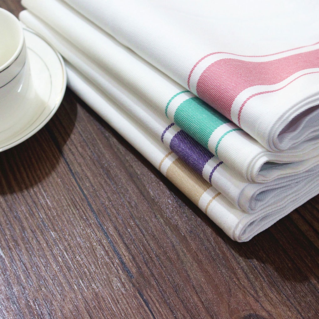 Khăn lau chén dĩa/đồ dùng nhà bếp bằng cotton thấm hút nhanh khô tiện dụng
