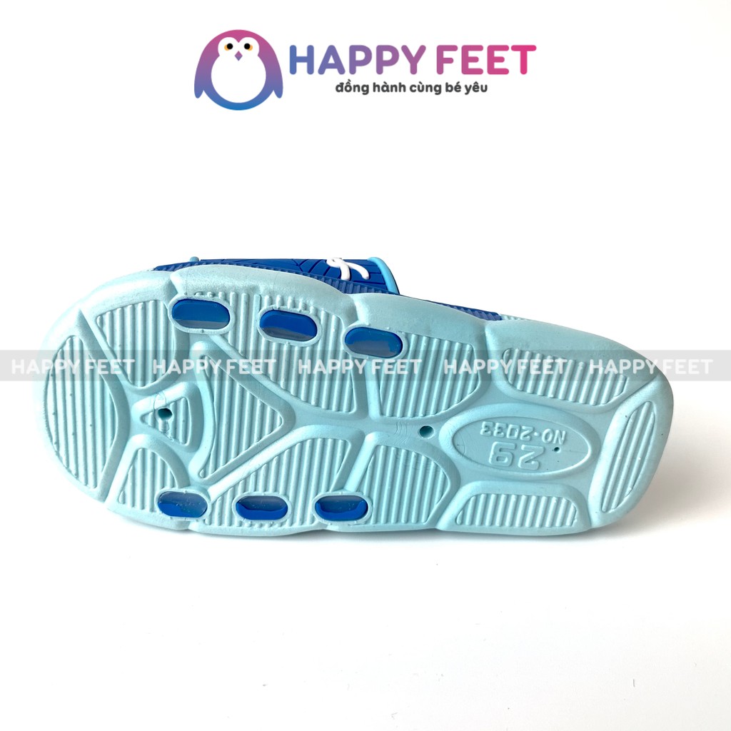 Dép lê bé trai Happy Feet no2033 hình người nhện siêu mềm chống trơn trượt