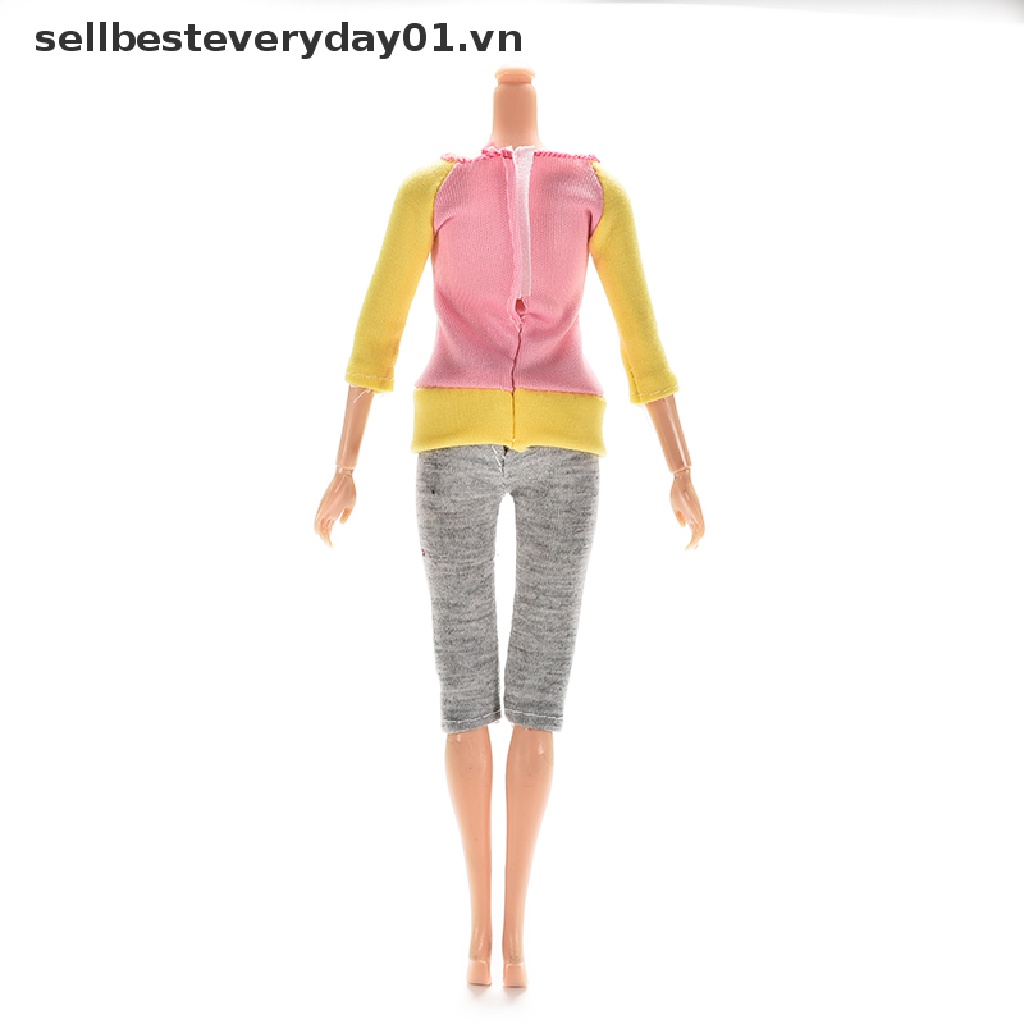 Set đồ 2 món thiết kế thời trang xuân thu cho búp bê Barbie