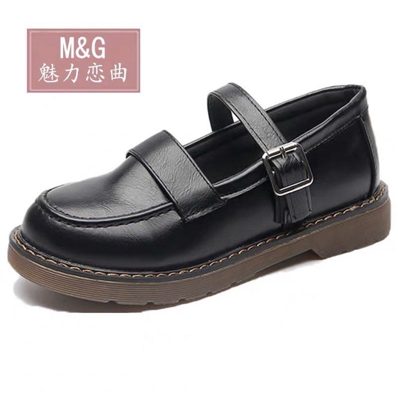 Giày búp bê có quai mori girl vintage đế cao 3cm học sinh lolita ulzzang Nhật Bản - Yannie