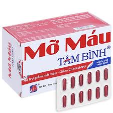 Viên Uống Mỡ Máu Tâm Bình Hỗ Trợ Giảm Mỡ Máu, Giảm Cholesterol 5 Vỉ X 12 Viên