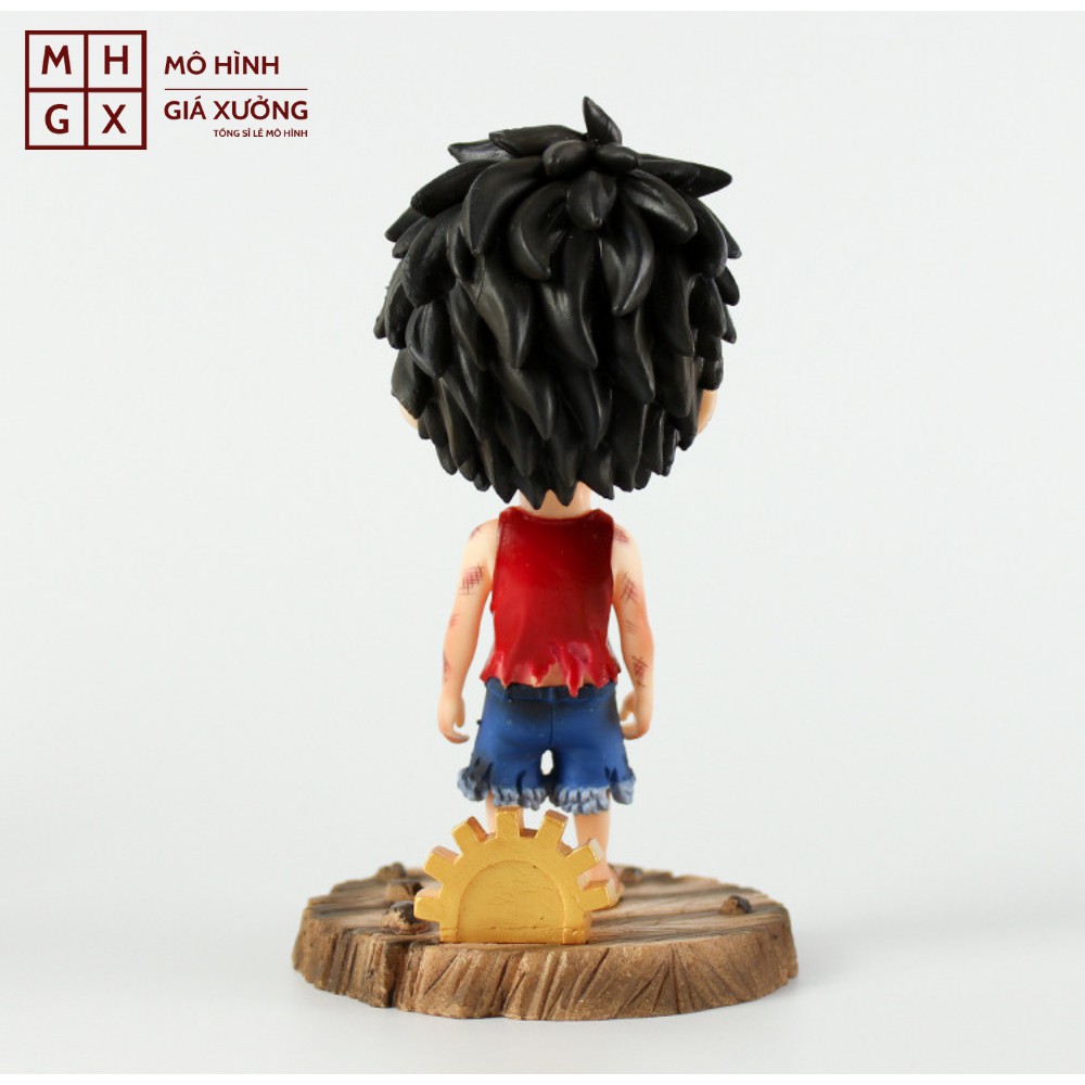 Mô hình One Piece Luffy bị đánh bầm dập siêu dễ thương cao 15cm , figure mô hình one piece , mô hình giá xưởng