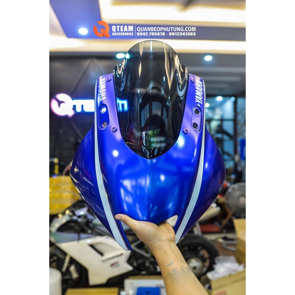 KÍNH CHẮN GIÓ Xe Máy YAMAHA R3 2020 - 2022 CHÍNH HÃNG THÁI LAN. Kính Cao Hơn zin và Trong,