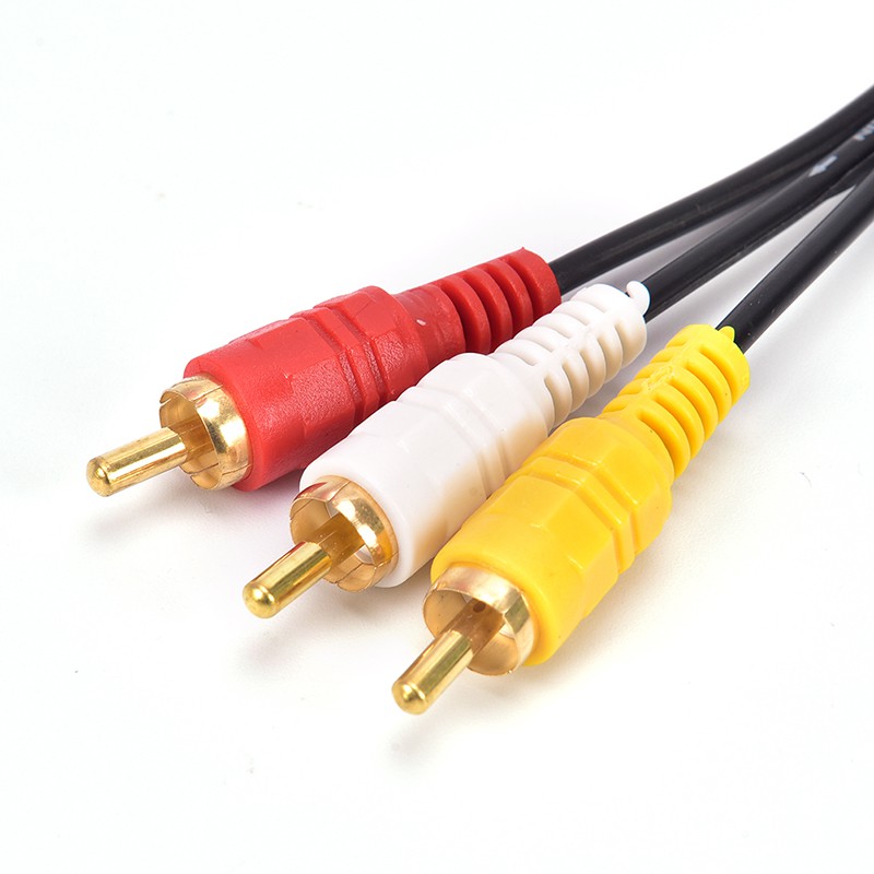 Dây cáp chuyển đổi đầu AUX 3.5mm sang đầu 3 RCA AV âm thanh hình ảnh cho TV