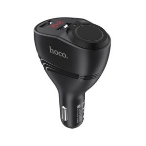 Tẩu sạc nhanh ôtô 3.1A Hoco Z34 có đèn LED hiển thị, 2 cổng sạc USB- Chính hãng