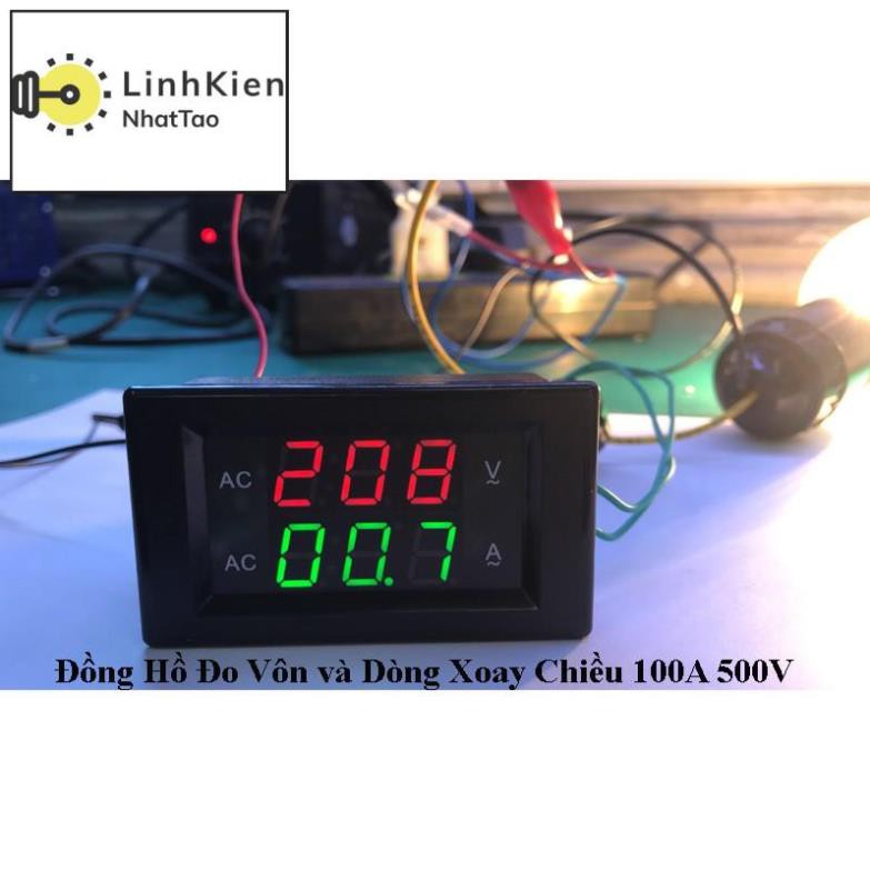 [Sale] Đồng Hồ Đo Vôn và Dòng Xoay Chiều 100A 500V