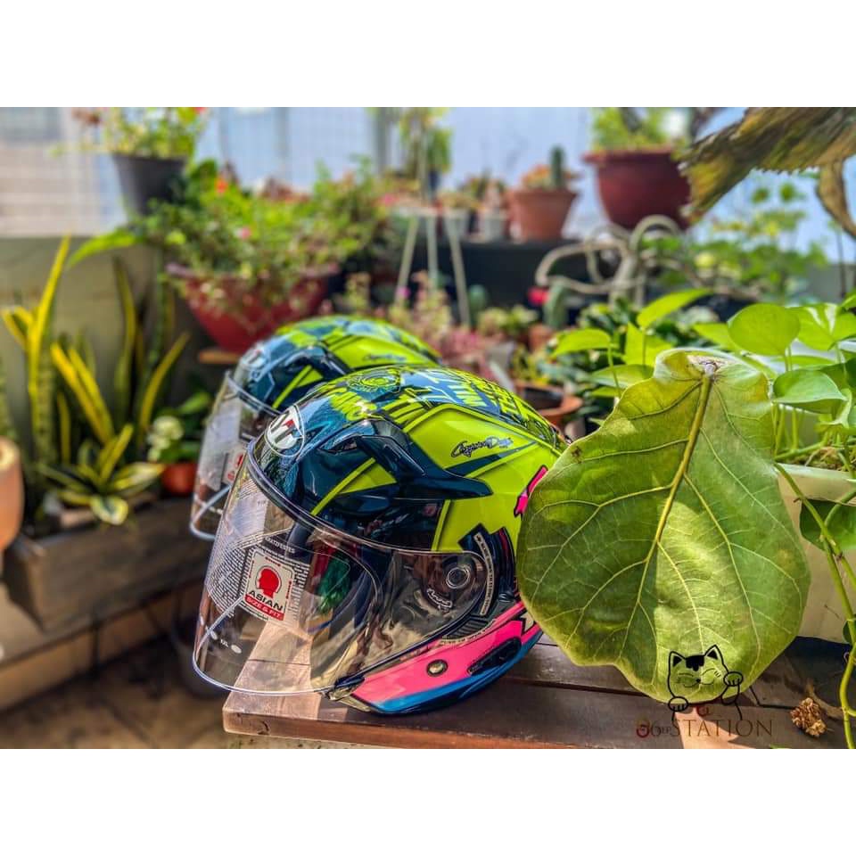 Nón bảo hiểm KYT 3/4 , Mũ bảo hiểm KYT 3/4 Venom Thitipong hàng chính hãng