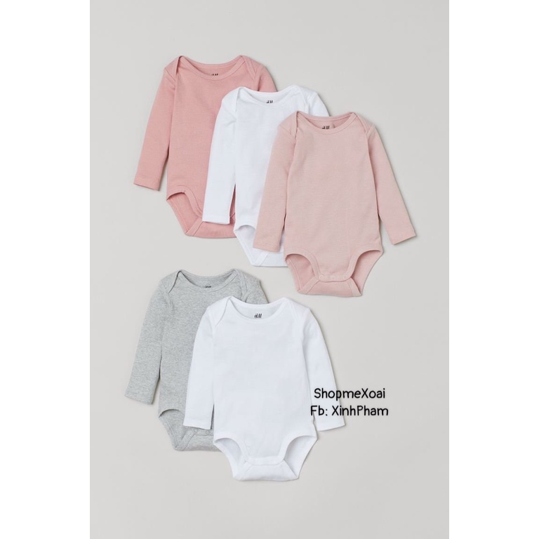 BODYSUIT HM DÀI TAY 7-9KG XUẤT DƯ XIN CHO BÉ TRAI/BÉ GÁI SIZE 9M