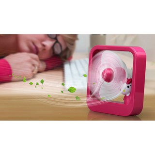 Quạt tích điện mini để bàn hello kitty