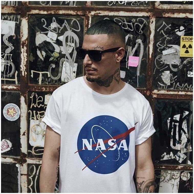 Áo thun cotton cổ tròn NASA