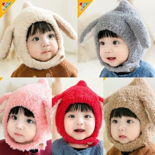 Mũ Len Cho Bé Nón Len Tai Cừu Tai Thỏ Cho Bé Từ 6-30 Tháng- M11 